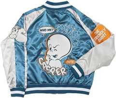 Amazon.co.jp_ 丸眞 スカジャン(L) キャスパー ゴーストルック 大人用 胸囲 平置きで約58cm 袖丈 約63cm 着丈 約58cm 4755004500 _ ファッション