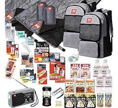 HIH 防災リュック 防災グッズ 防災セット 2人用 【福島県企業が開発】ハザードリュック2人用premium シュラフ2個付き