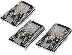 HiLetgo 3pcs ESP32 ESP-32D ESP-32 CP2012 USB C 38 Pin WiFi+Bluetooth Dual Core Type-C Interface ESP32-DevKitC-32 Developme...