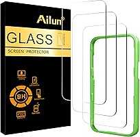 Ailun 3 Pack Screen Protector for iPhone 17 / iPhone 16 Pro [6.3 inch] with Installation Frame, Tempered Glass, Sensor...