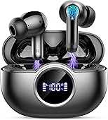 Wireless Earbuds, Bluetooth 5.4 Headphones in Ear with 4 ENC Ear Buds, 2025 New Wireless Headphones Noise Cancelling Mic, HiFi Stereo Bluetooth Earphone 36H Playtime, IP7 Waterproof Lightweight/USB-C