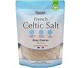 Sante Grey Coarse Sea Salt From the Celtic Sea - 1.1lb (18oz) Unrefined French Sea Salt Organic, Rich in 82+ Minerals Salt, 100% Natural & Hand Harvested