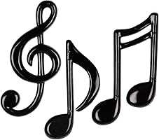 Molded Plastic Musical Notes