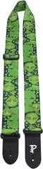Amazon _ P Perri's Leathers Ltd. ポリエステル ギターストラップ LPCP-7215 GREEN ALIENS(エイリアン グリーン)-The Hope Collection- _ ギターストラップ _ 楽器・音響機器