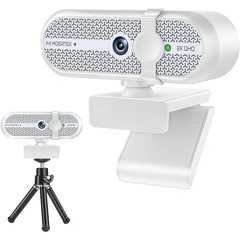 PC用2Kウェブカメラ、マイクと三脚付きウェブカメラ、自動光補正、USBウェブカメラプラグアンドプレイ、90°広視野角、プライバシーカバー、Skype、Zoom、Google Meet、Teams、PC、ノートパソコン、Mac、タブレットに対応