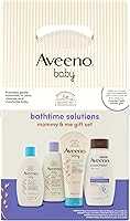 Aveeno Baby Bathtime Solutions Mommy & Me Gift Set, Baby Wash & Shampoo, Calming Bath, Daily Moisturizing Lotion and...