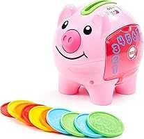 Fisher-Price Baby & Toddler Toy Laugh & Learn Smart Stages Piggy Bank with Educational Songs & Phrases for Infants Ages...