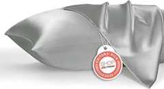 Bedsure Satin Pillowcase, Similar to Silk Pillow Cases Queen Size Set of 2, Cooling Pillow Case Covers with Envelope...