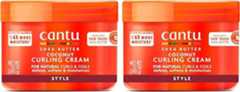 Cantu Coconut Curling Cream for Natural Hair with Pure Shea Butter, 12 oz (Pack of 2)