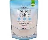 Sante French Sea Salt Fine Ground - 1.1lb (18oz) Unrefined Organic French Sea Salt From the Celtic Sea, Rich in 82+ Minerals Salt, 100% Natural & Hand Harvested