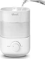 LEVOIT Top Fill Humidifiers for Bedroom, 2.5L Tank for Large Room, Easy to Fill & Clean, 28dB Quiet Cool Mist Air...