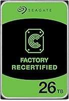 Seagate (Recertified Exos 26TB Internal Hard Drive HDD - 3.5 in CMR SATA 6Gb/s, 7200 RPM, 512MB Cache, 2.5M MTBF...