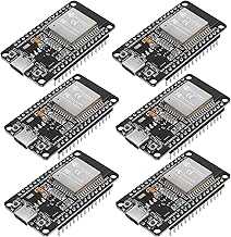 6 Pcs ESP32 Development Board ESP-WROOM-32 ESP-32S Dual Mode WiFi Bluetooth Dual Cores Microcontroller 30 Pin Low Power Co...
