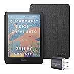Introducing Amazon Kindle Colorsoft Essentials Bundle including Kindle Colorsoft (16 GB) – With colour display - Black, Fabric Cover-Black and Power Adapter