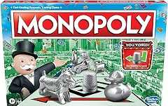 Monopoly Game, Family Board Games for 2 to 6 Players & Kids Ages 8 and Up, Includes 8 Tokens (Token Vote Edition)