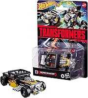 TRANSFORMERS Collaborative Hot Wheels x Bone Shaker, Deluxe Class 5-Inch Robot Action Figure Converts to Car, Car Toys...