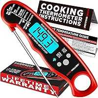 Alpha Grillers Meat Thermometer Digital - Instant Read Food Thermometer for Cooking and Grilling Stocking Stuffers for...
