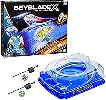 Beyblade X Drop Attack Battle Set with Beystadium Arena, 2 Takara Tomy Tops & Launchers, Impact Drake 9-60LR & Hover...