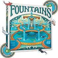 Fountains Board Game, Competitive Tile-Laying Strategy Game, Stunning Art Nouveau Aesthetic, 1-5 Players, Unique 3D...