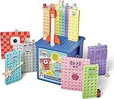 hand2mind Numberblocks Heroes with Zeroes MathLink Cubes Activity Set, Preschool Learning Activities, Math Manipulatives...
