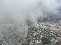 Picture of Istanbul taken from airplane