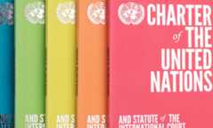Colorful covers of the UN Charter