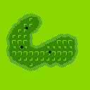 In-game map of a green in Golf: Professional Course
