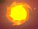 A fireball in Paper Mario: Color Splash