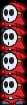 Battle idle animation of a Shy Stack from Paper Mario