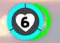 Mario's Health Meter in Super Mario Odyssey after he has collected a Life-Up Heart