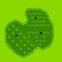 In-game map of a green in Golf: Professional Course