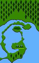 In-game map of a hole in Golf: Japan Course