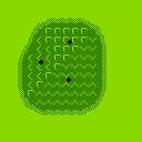 In-game map of a green in Golf: Professional Course
