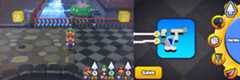 First two blocks in Neo Bowser Castle of Mario & Luigi: Paper Jam.