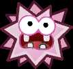 Sprite of a Flower Fuzzy from Paper Mario: The Thousand-Year Door