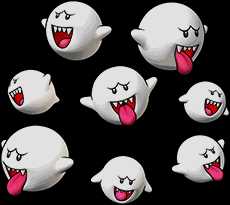 Sprite of Boo Crew's team image, from Puzzle & Dragons: Super Mario Bros. Edition.