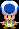 Sprite of the hide-and-seek Toad from Mario & Luigi: Bowser's Inside Story + Bowser Jr.'s Journey.