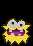 Battle idle animation of a Jungle Fuzzy from Paper Mario