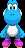 A Light Blue Yoshi from Mario & Luigi: Superstar Saga + Bowser's Minions