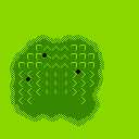 In-game map of a green in Golf: Japan Course