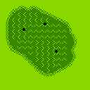 In-game map of a green in Golf: Professional Course