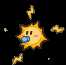Battle idle animation of a Duplighost disguised as Watt from Paper Mario