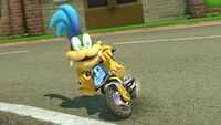 Larry Koopa, drifting on his Standard Bike.