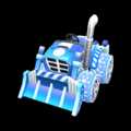 Monster tires (snowflake) on the Ice Dozer