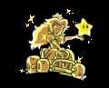 Princess Peach with a Super Star.