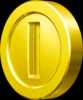 Artwork of a Coin in Mario Kart 8