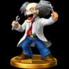 Dr. Wily trophy from Super Smash Bros. for Wii U