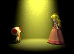Snapshot of Peach's Story Mode ending for Mario Party 4.