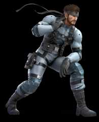 Artwork of Snake from Super Smash Bros. Ultimate