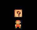 Mario hitting a ? Block containing the word "OK".